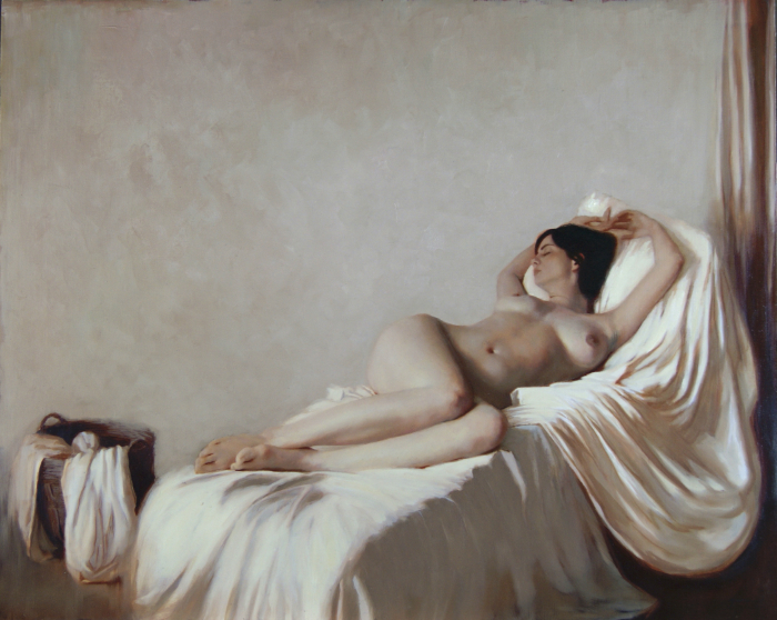Nude with Linens