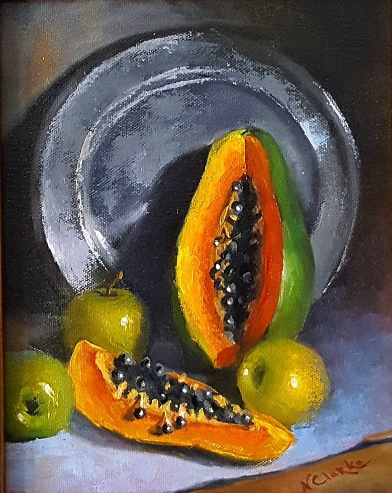 STILL LIFE WITH PAPAYA