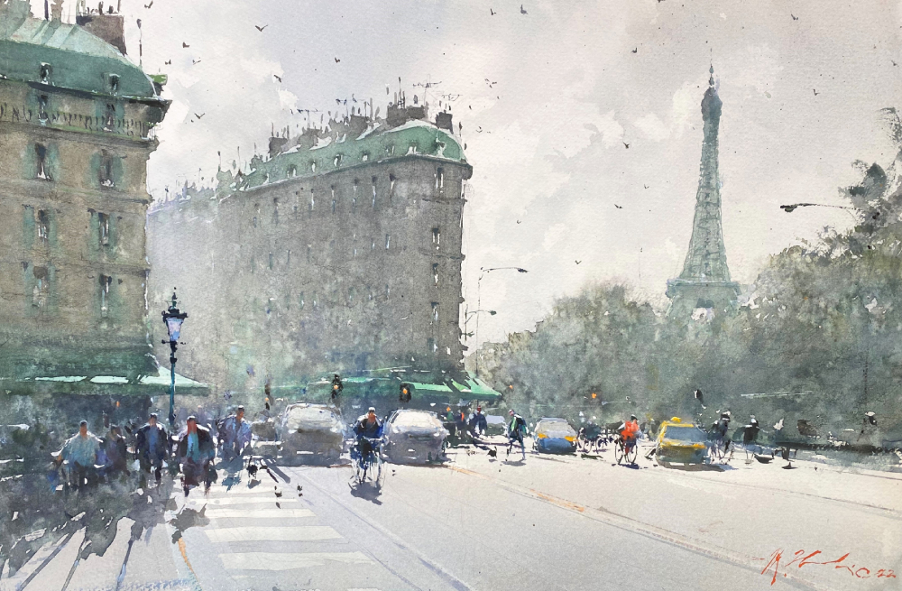 On the Way to Eiffel Tower