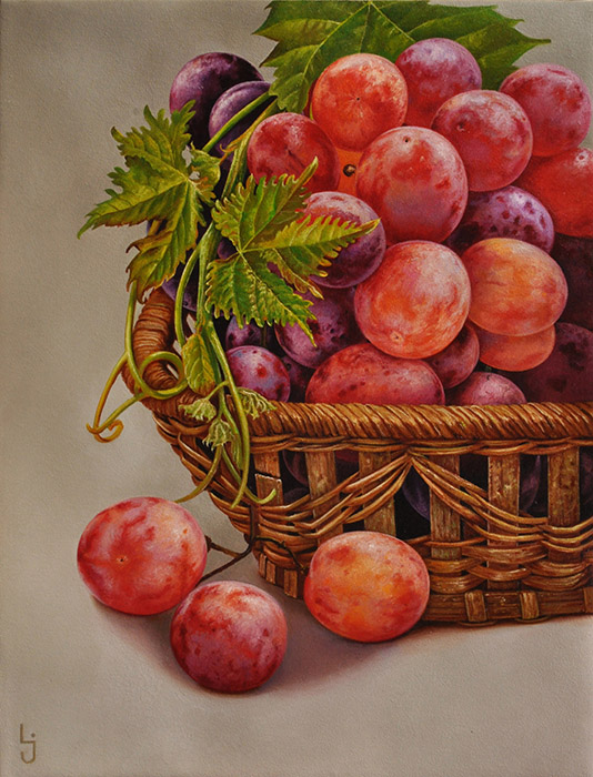 A Basket of Ripe Grapes