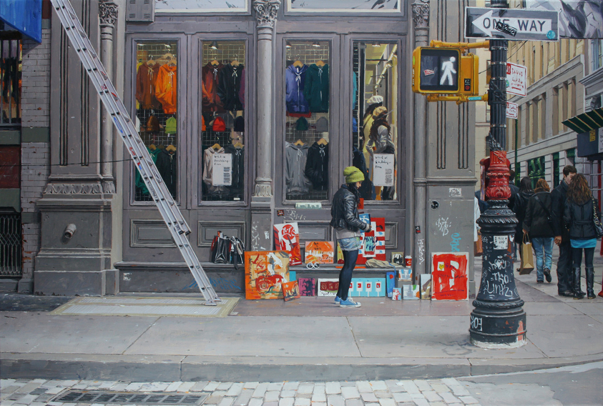 Sidewalk Gallery in SoHo