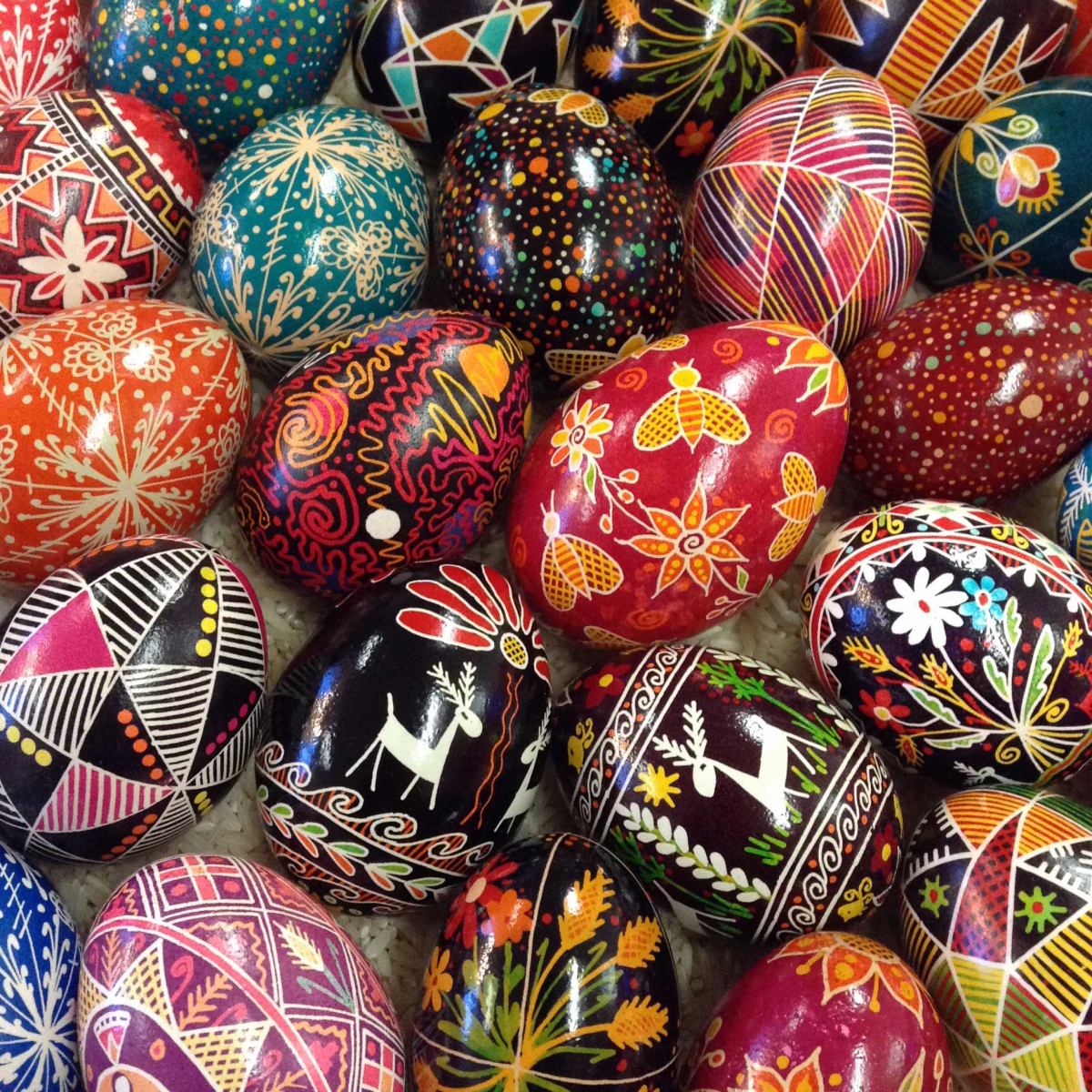 Ukrainian pysanky eggs