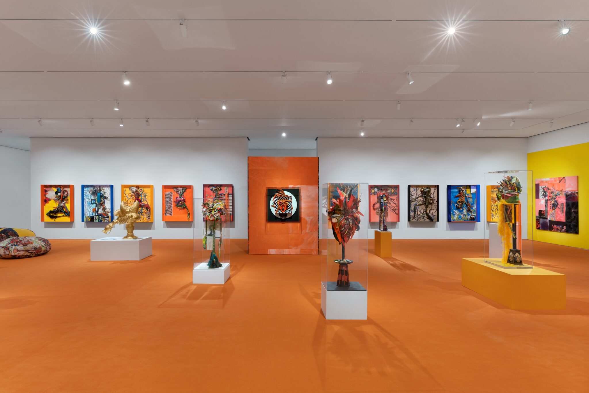 Installation view of Pepe Mar: Myth and Magic at the Tampa Museum of Art.