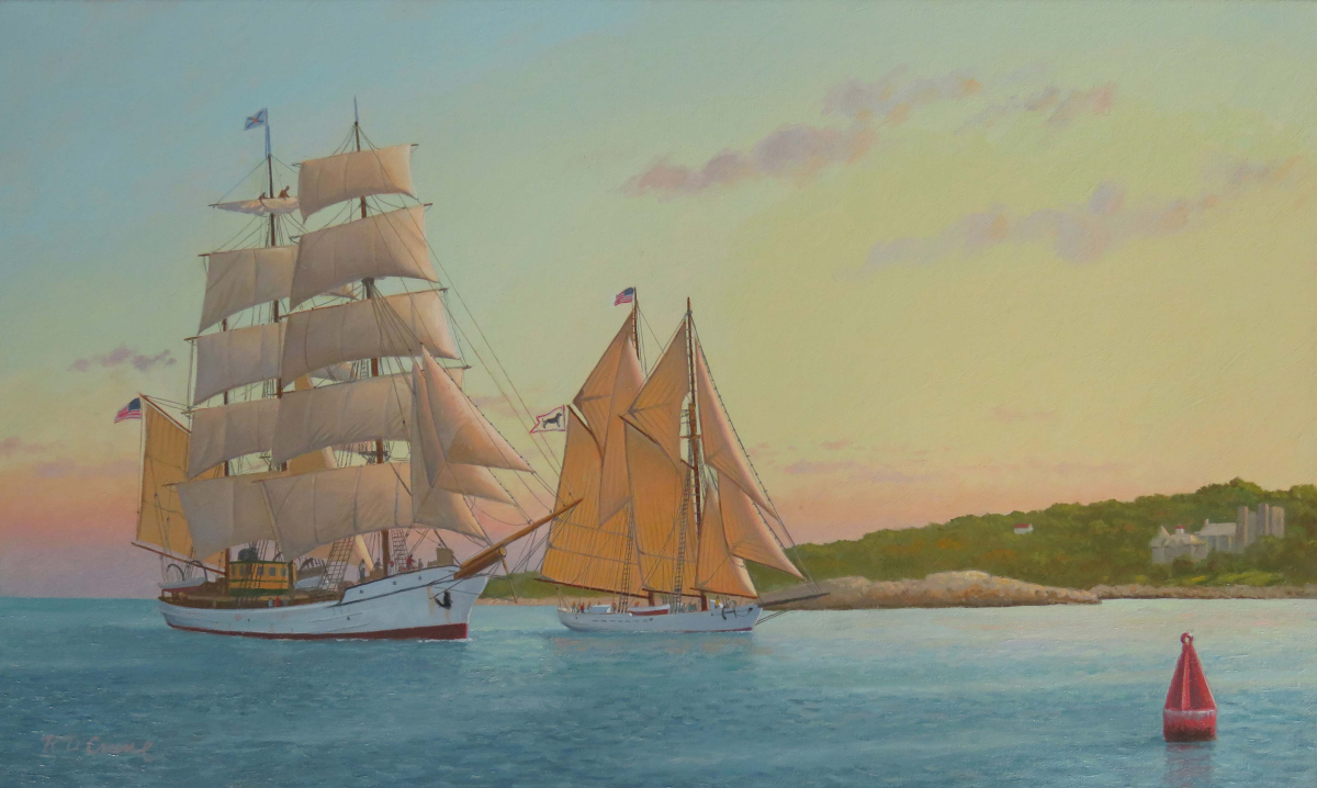 Arriving Gloucester, Bark "Picton Castle" and Schooner "Alabama"