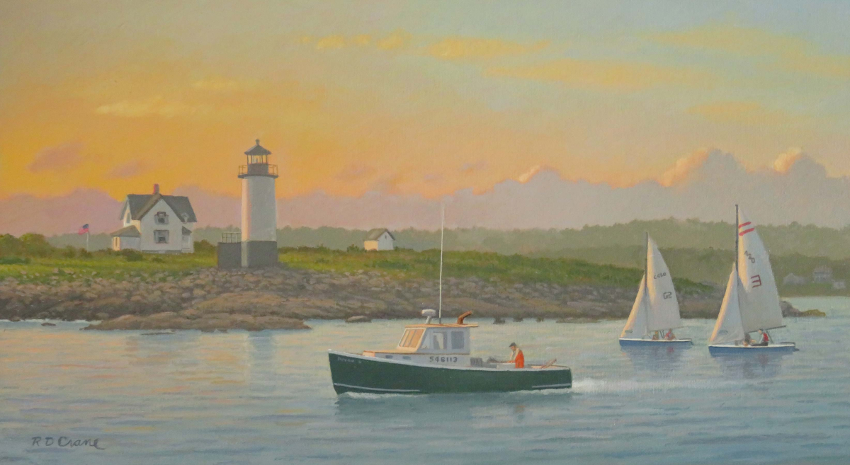 Late Afternoon Off Rockport, at Straitsmouth Island