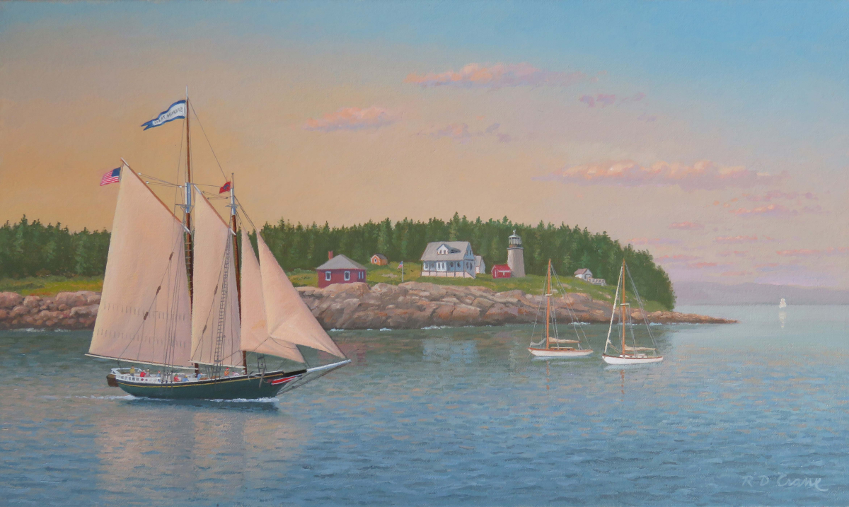 Schooner "Stephen Taber" off Whitehead Point, Maine