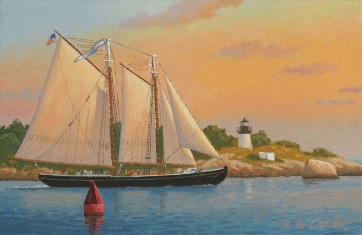 Evening Sail - Schooner "Adventure" off Ten Pound Island