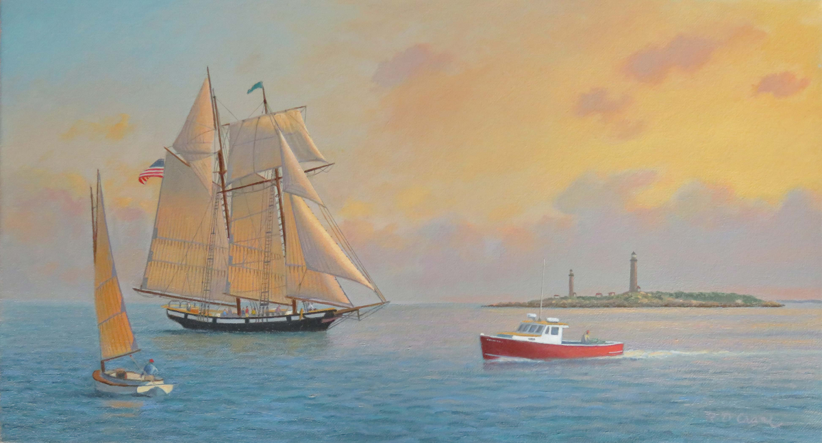 Topsail Schooner "Lynx" off Cape Ann