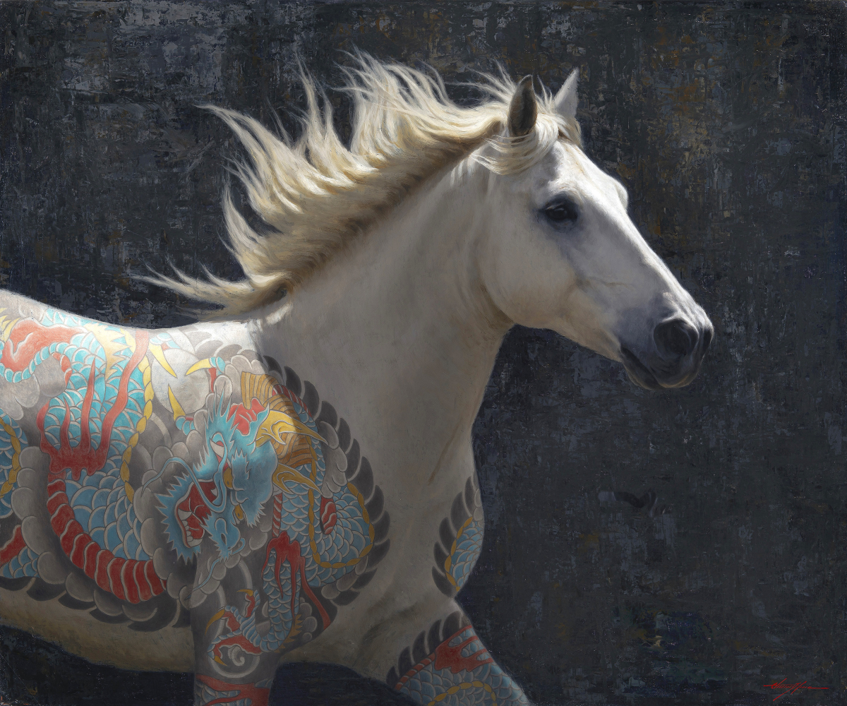 Horse with the Dragon Tatoo