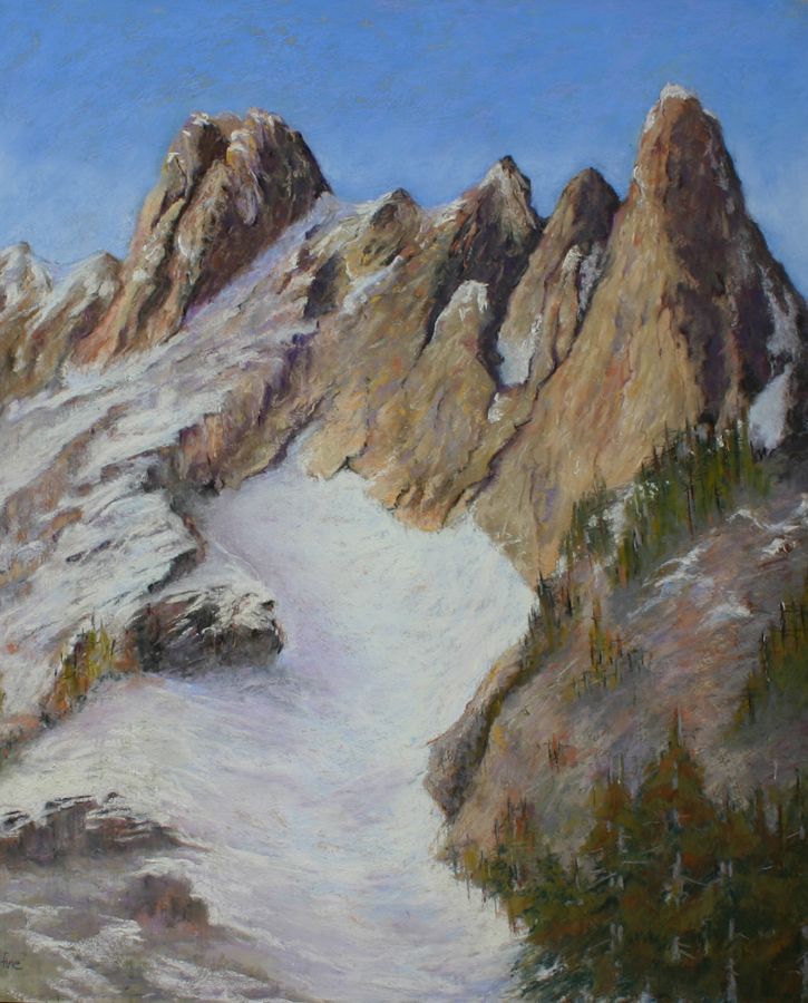 Early Winter Spires and Liberty Bell Peaks, North Cascades