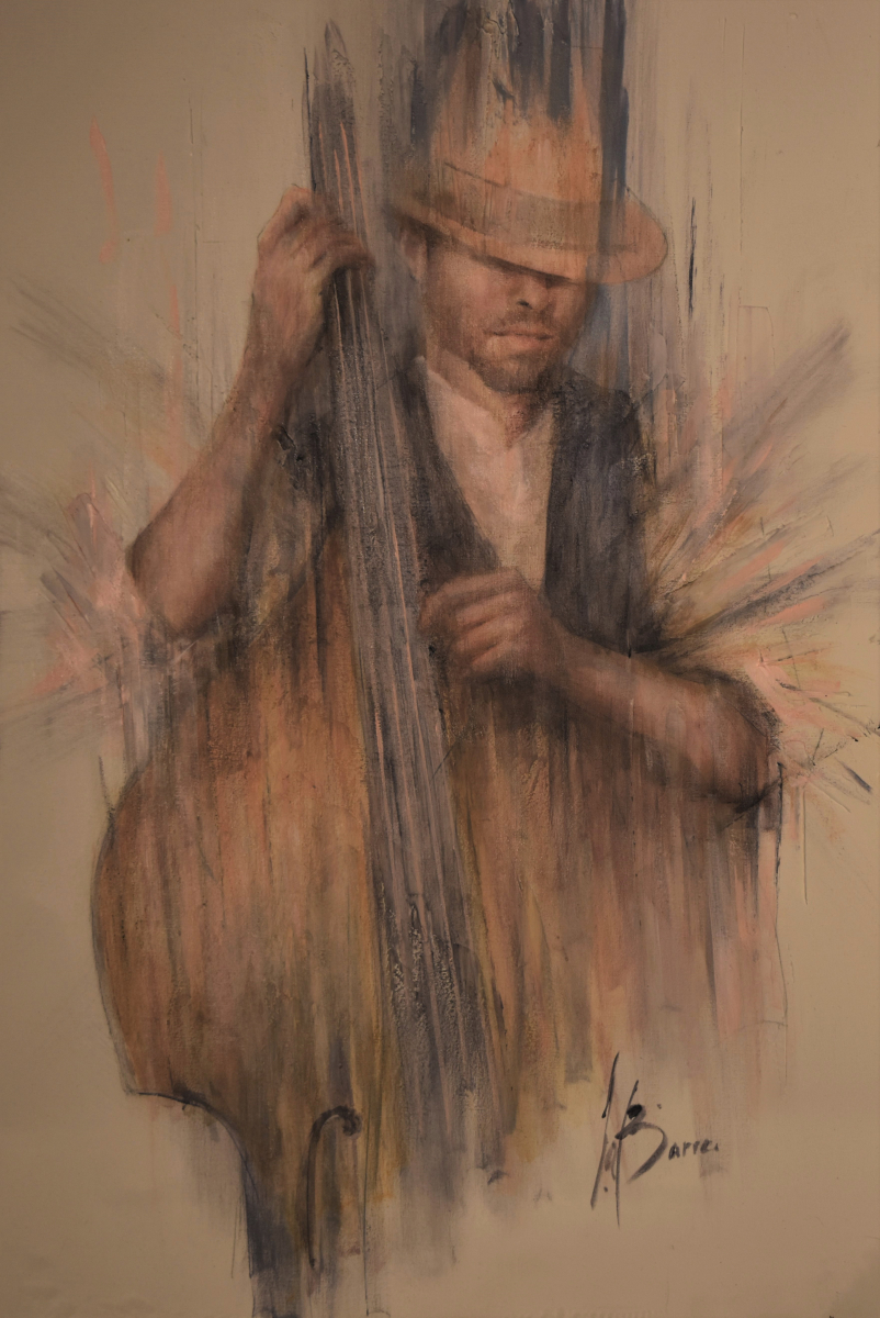 Double bass player