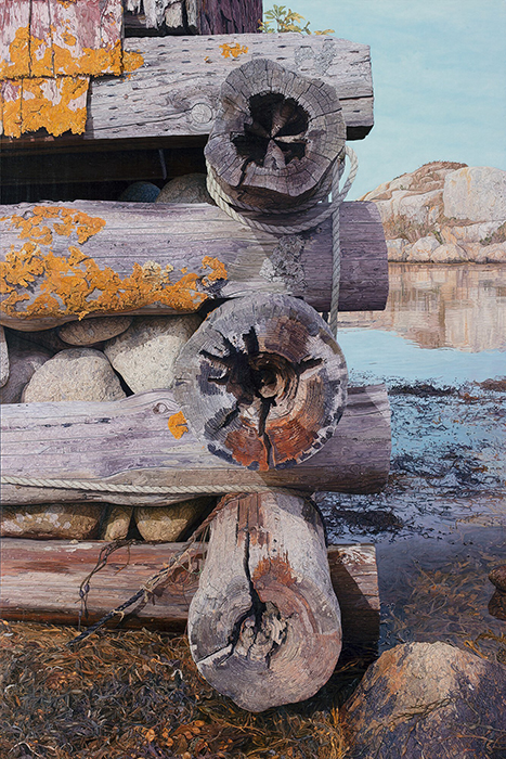 Fishing Hut Timbers, Peggy's Cove Diptych II