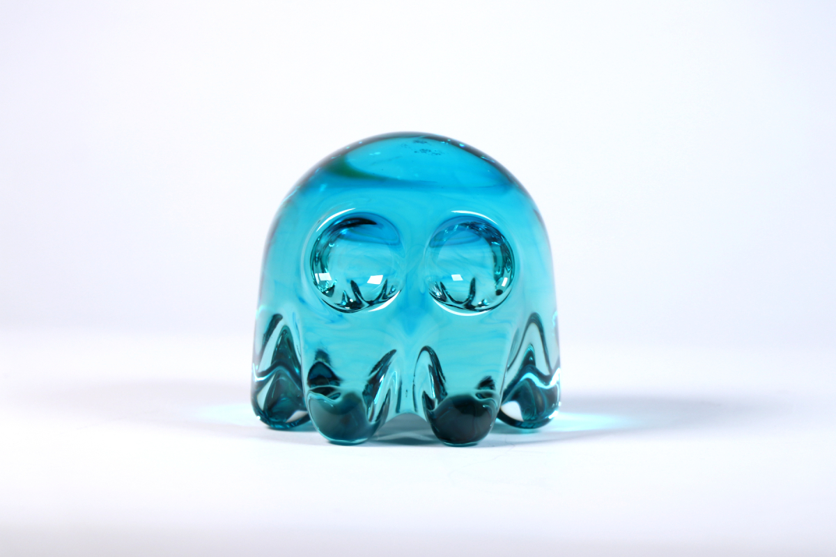 Mini Turquoise Pac-Man Ghost