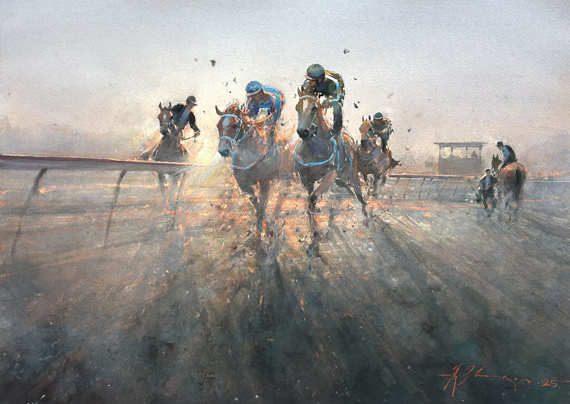 Track Work at Sunrise