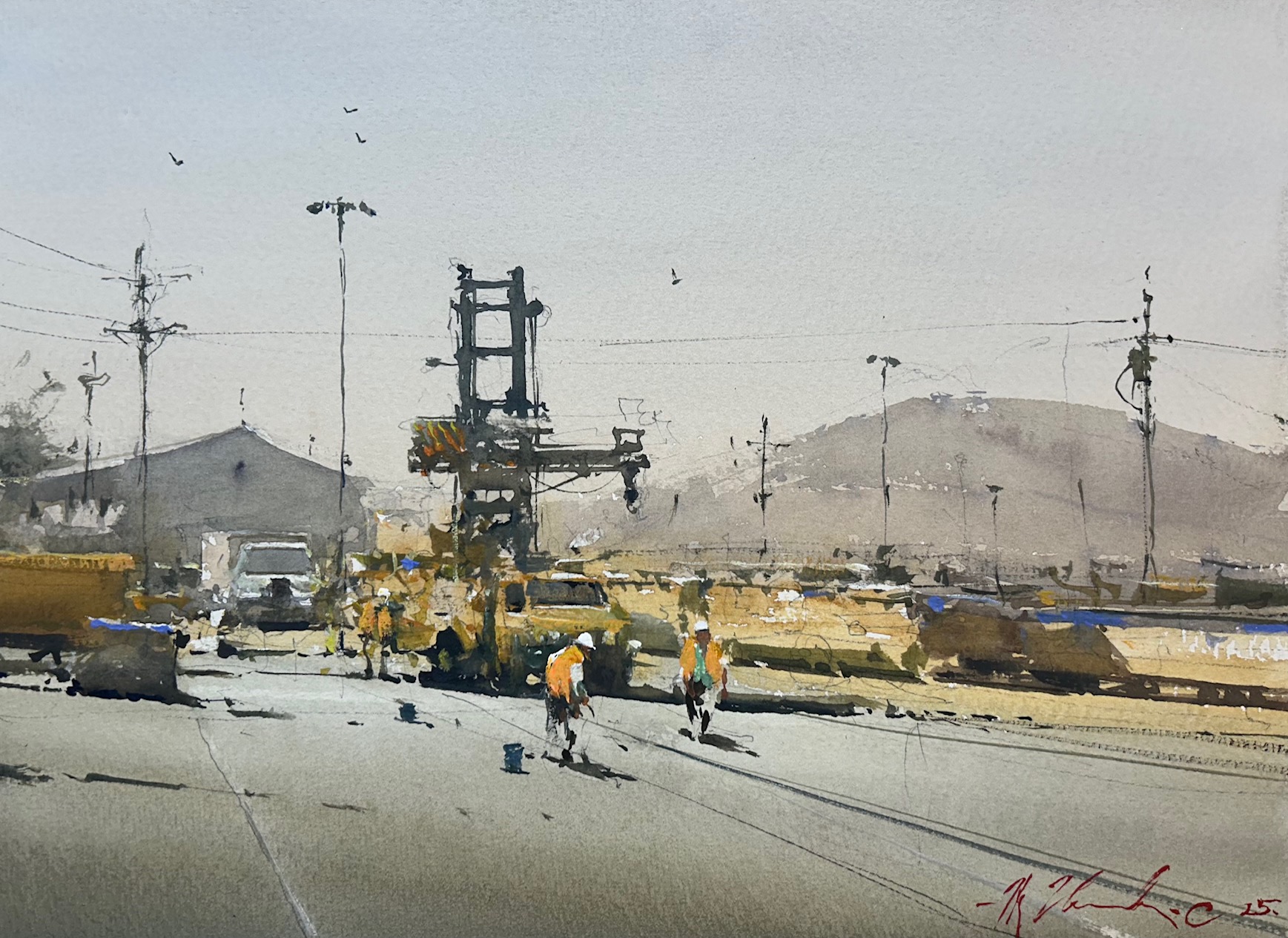 Railway Yard in Reno, Nevada