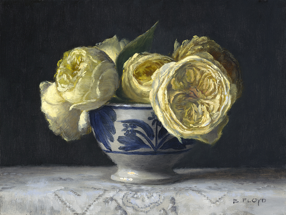 Roses in Vintage Dutch Bowl