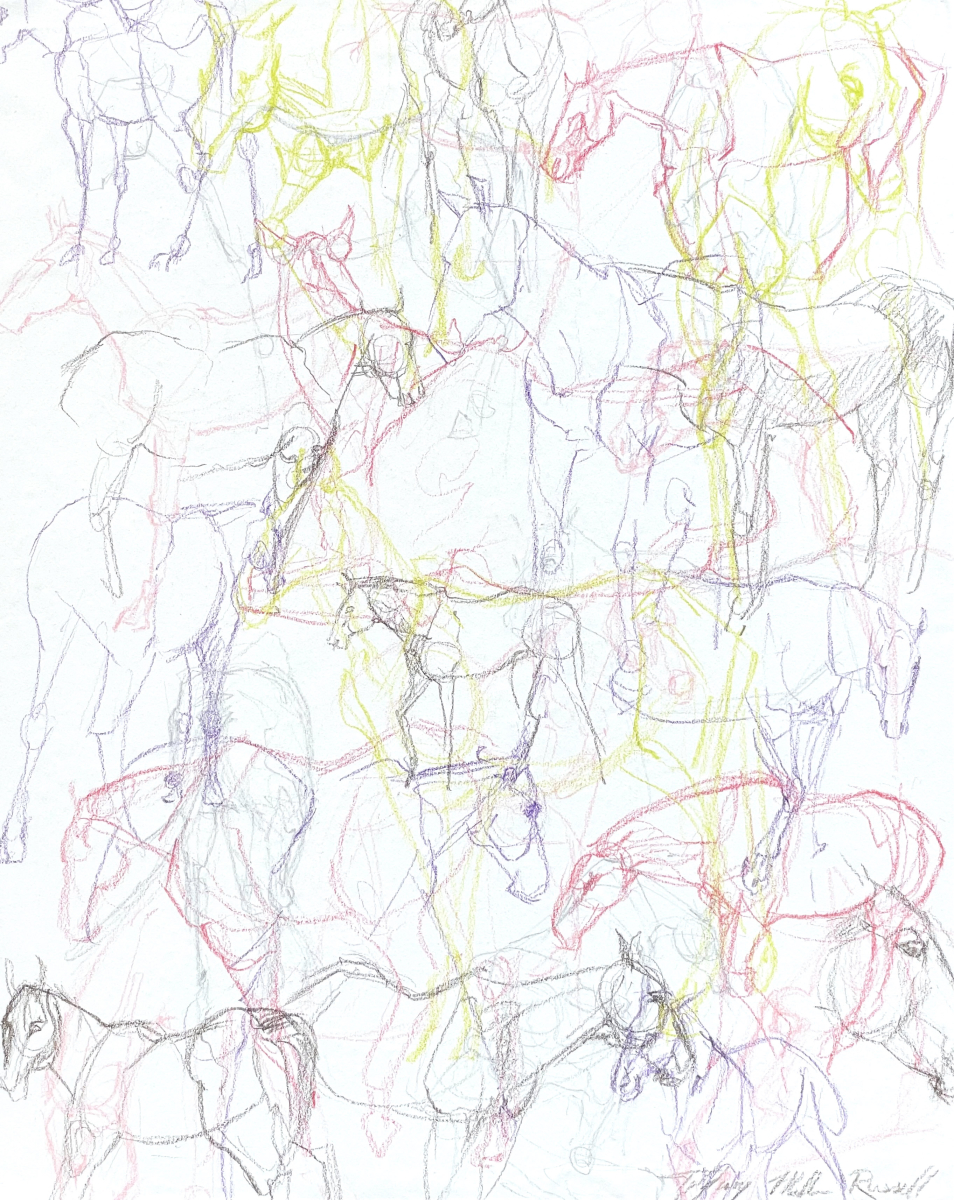 Essence of Horse: Purple, & Green #1
