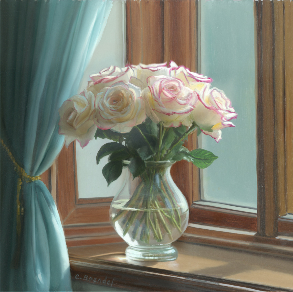 White Window Roses