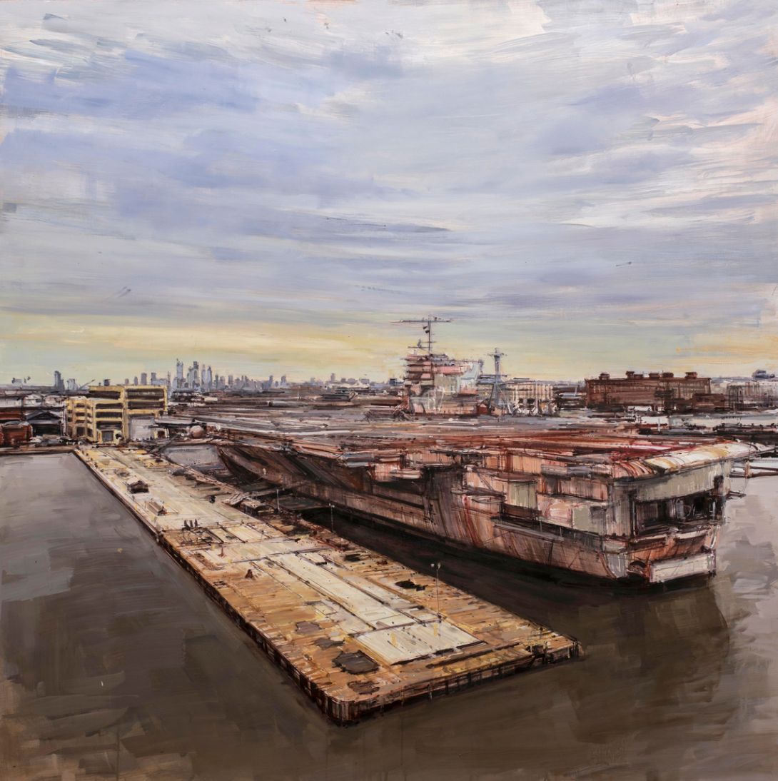 Carrier at the Navy Yard
