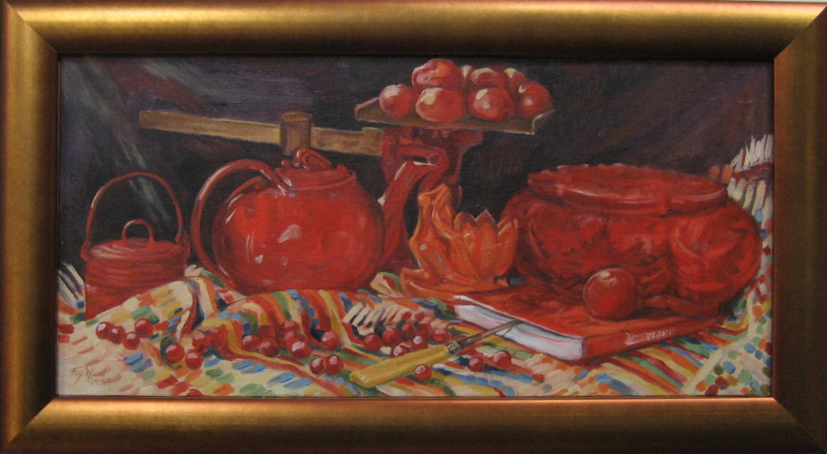 Red Teapot & Tomatoes