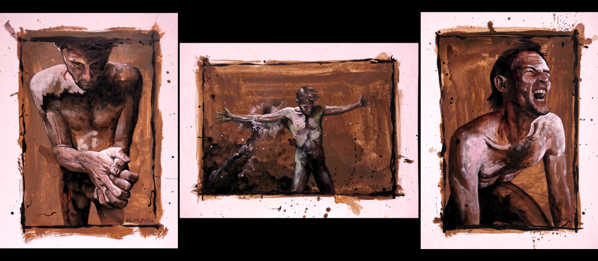 The Fight - Triptych
