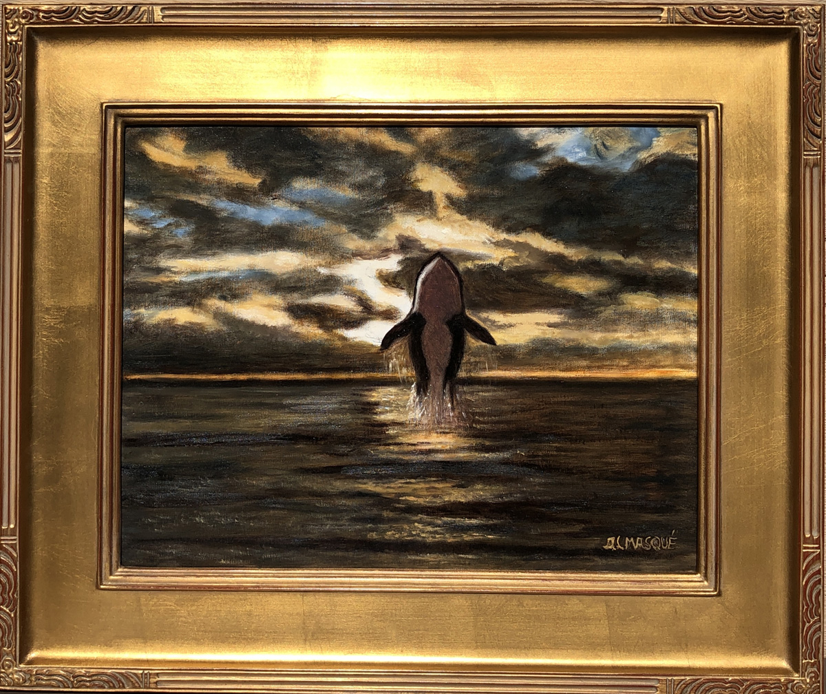 Orca at Sunset