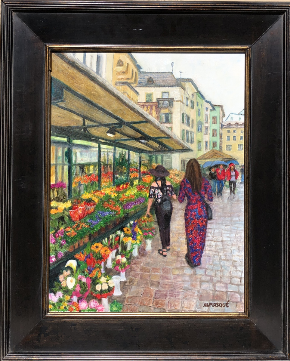 Rainy Day at the Flower Market