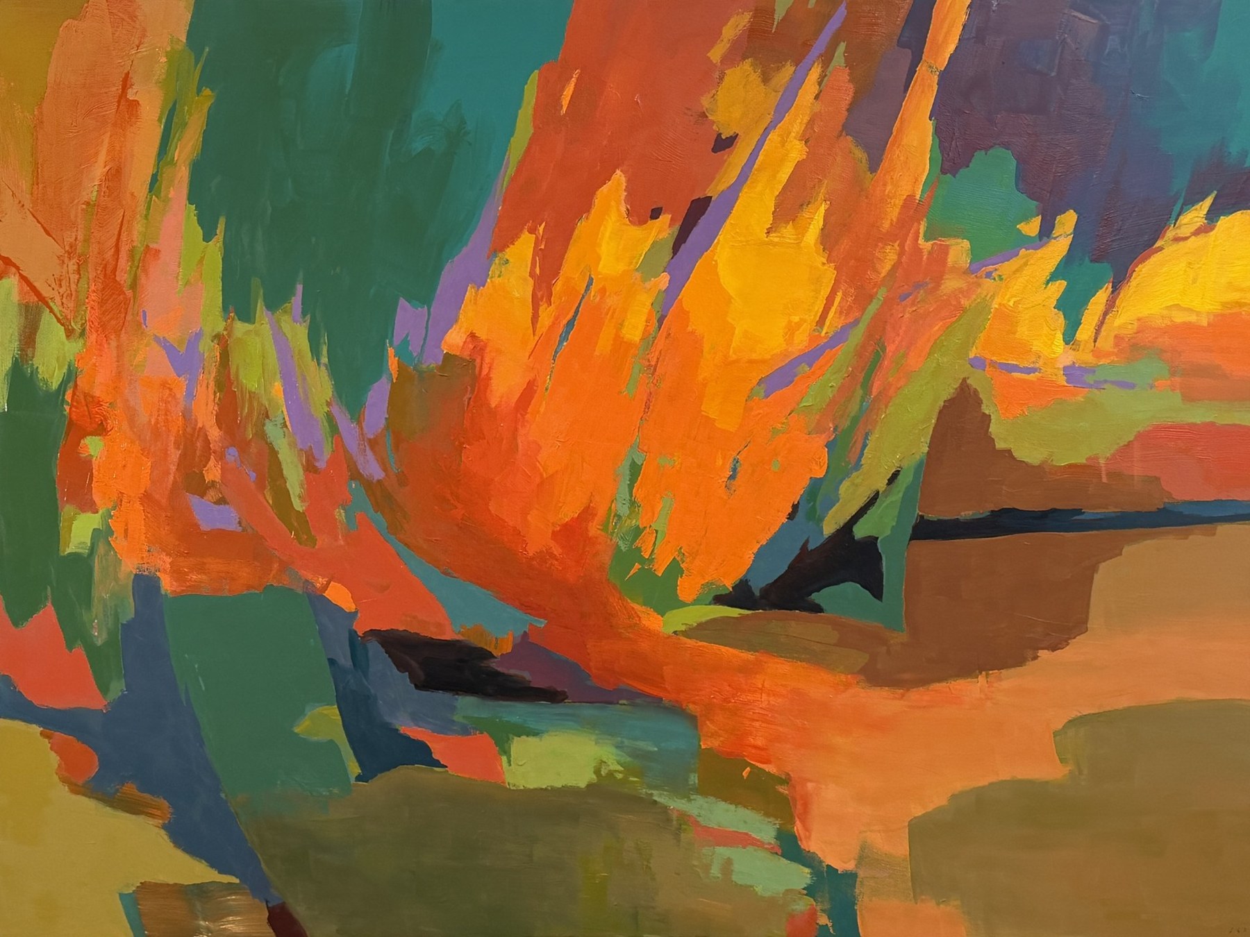 Sometimes the Edge Turns Orange and Pours into Water