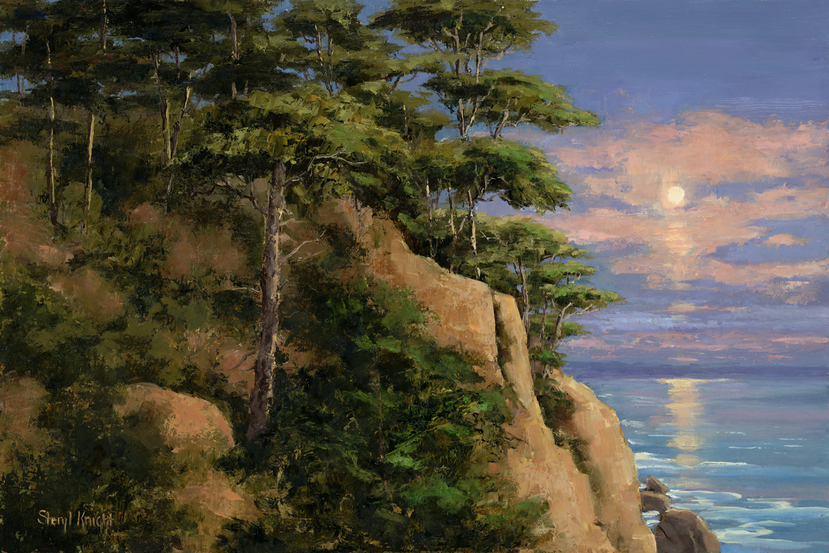 Moonrise Over Cypress Point