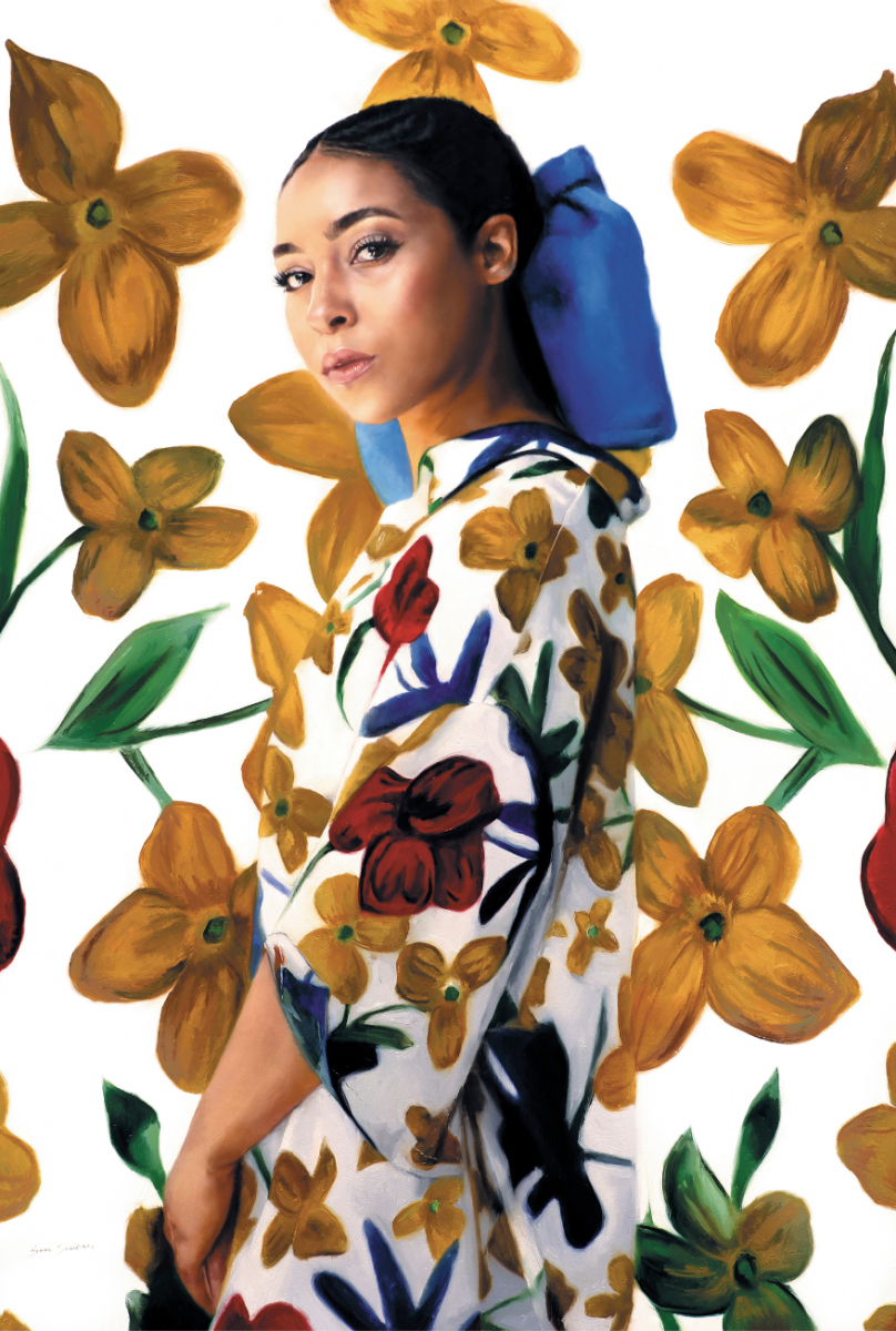 Hannah With Flowers, 2019