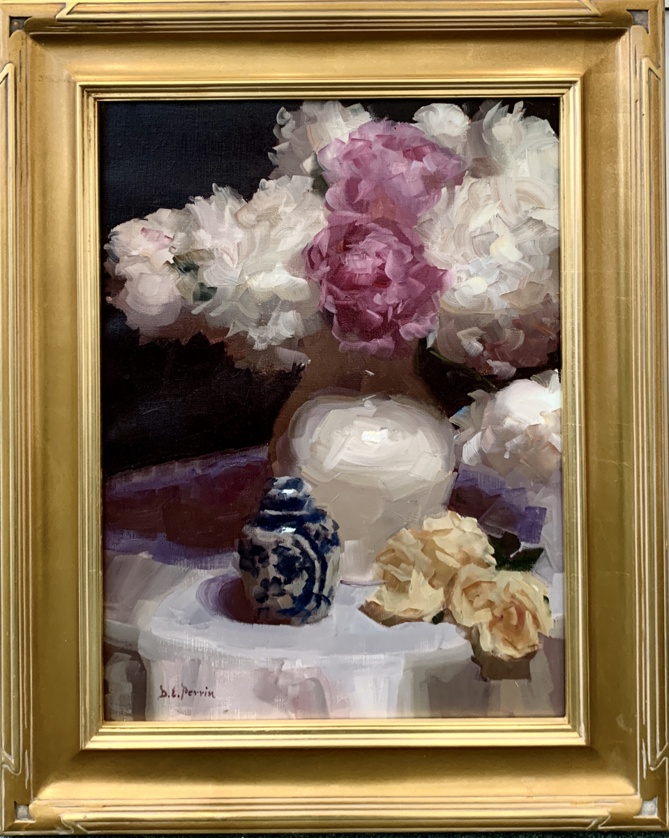 Peonies with Ginger Jar