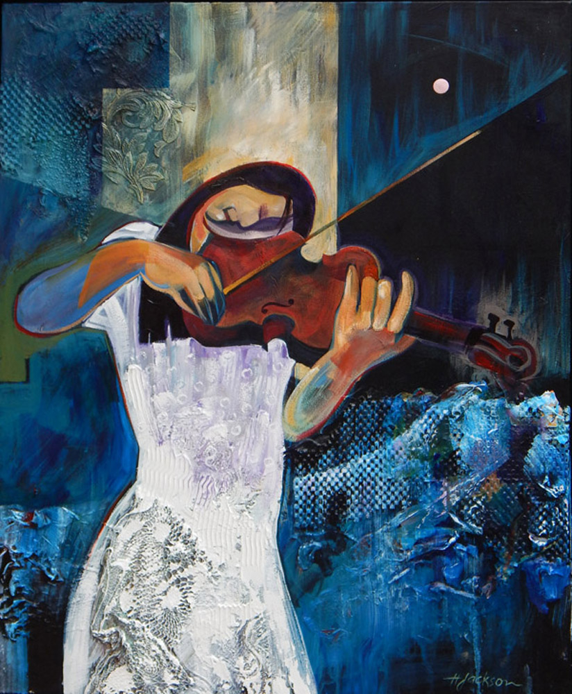 Violinist in White