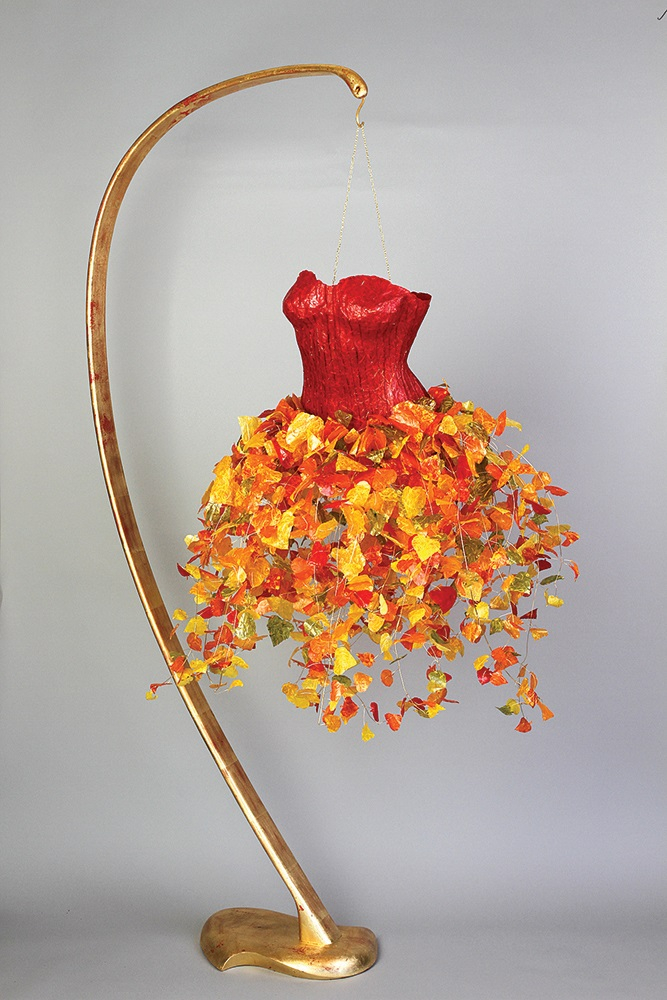 "Kiki's Seeds of Gold Dress" - A Life Size Sculpture