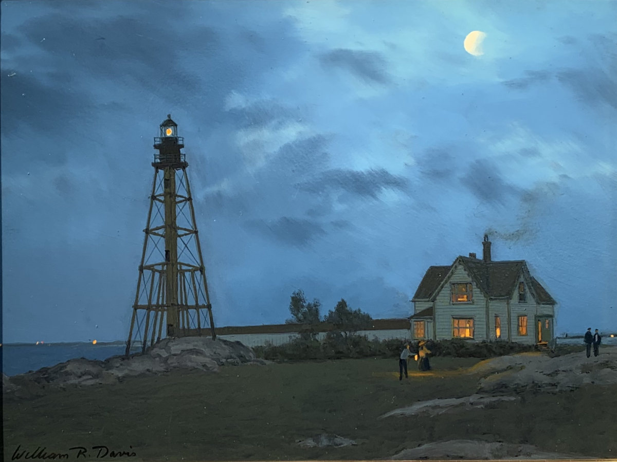 Marblehead Lighthouse By Moonlight