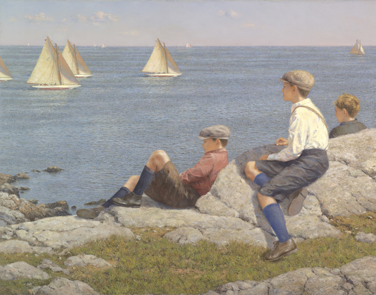 Watching the Race, Marblehead c. 1916