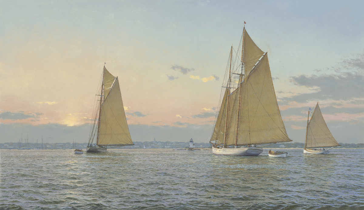 Gloucester Mackerel Seiners, Nantucket Harbor 1920