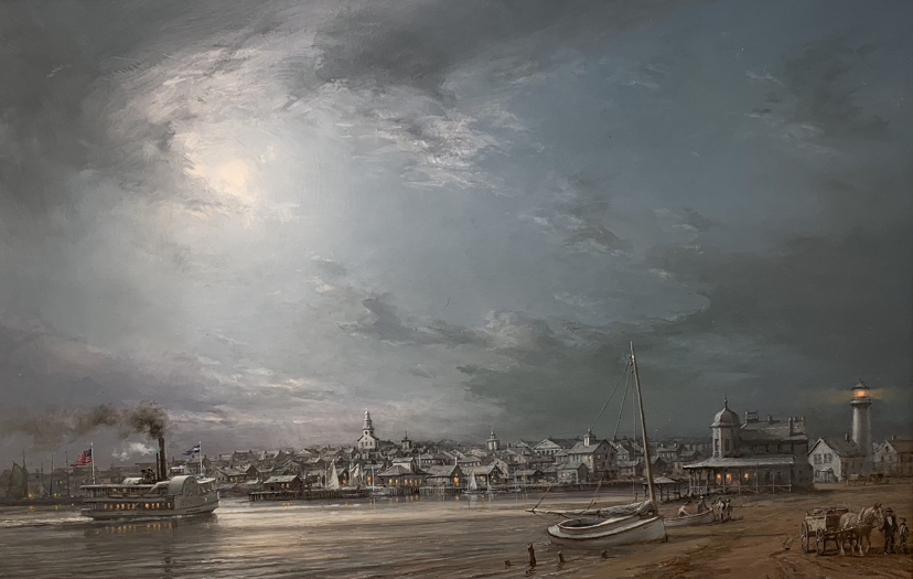Old Nantucket By Moonlight
