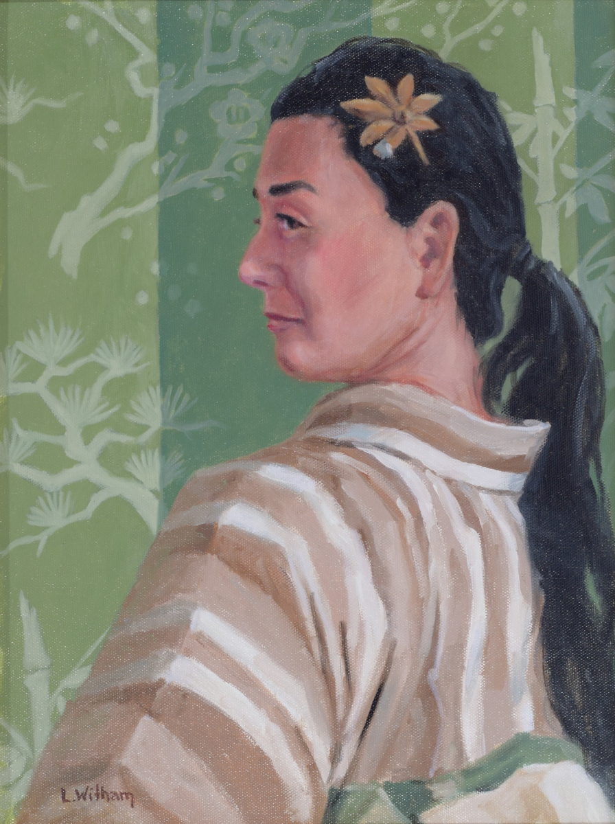 Kimono, oil on canvas panel, 12x16