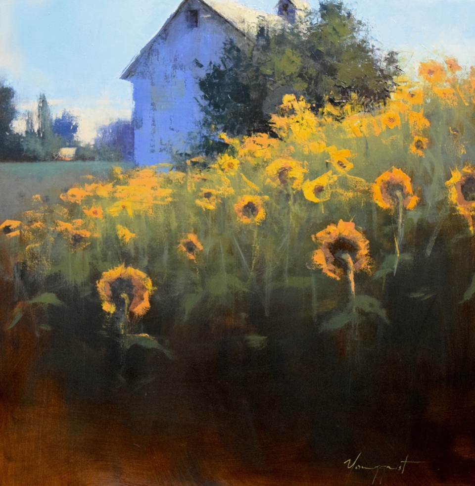 "Sunflowers Facing East"