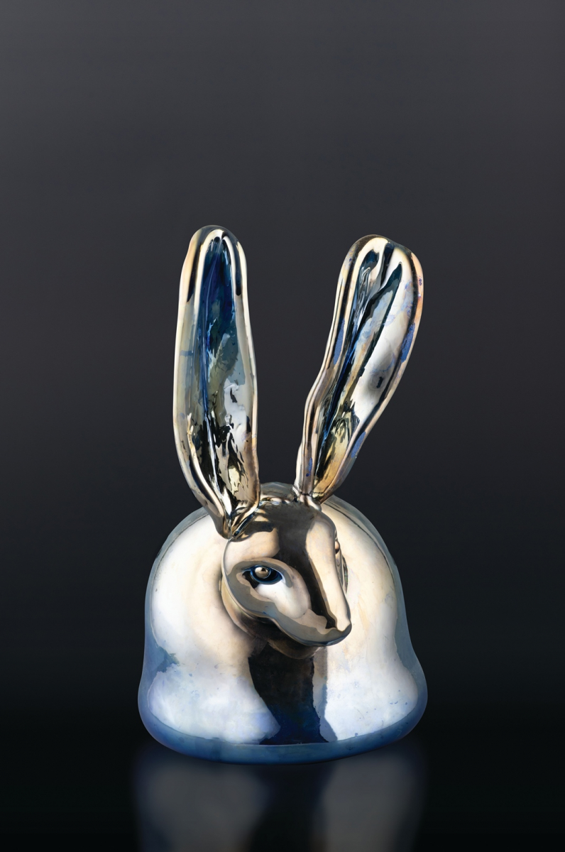 "Chrome Blue Bunny"