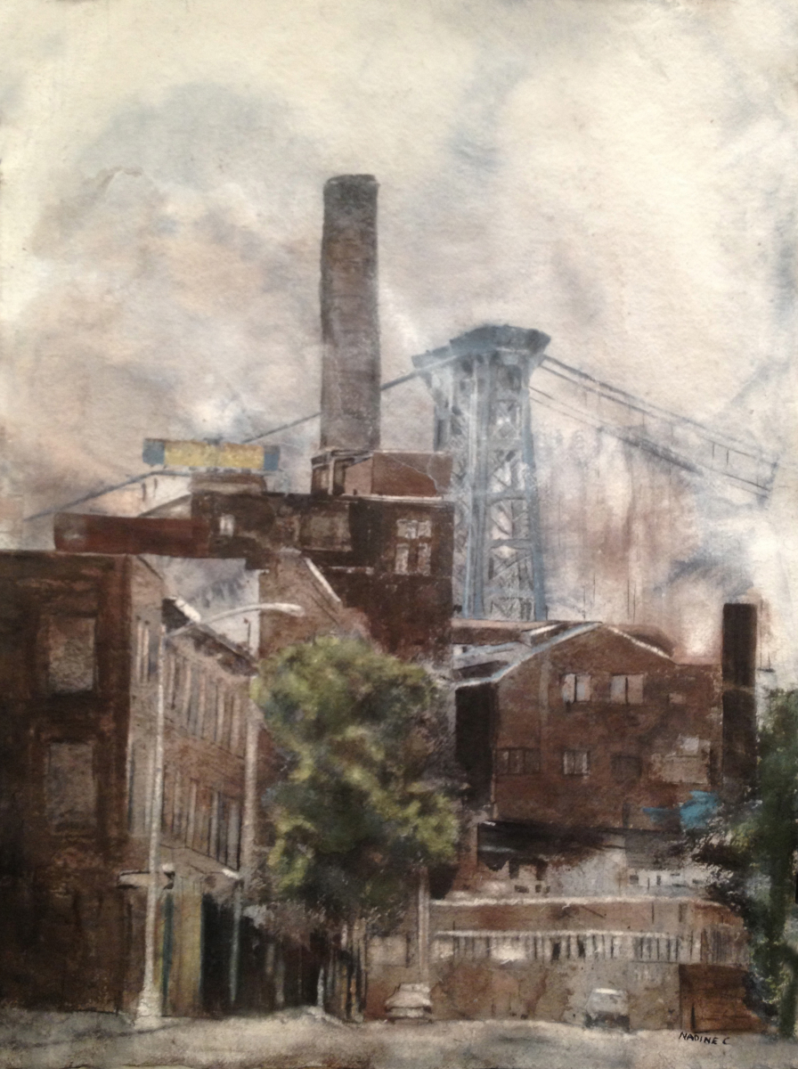 The Domino Sugar Factory and the Blue Bridge