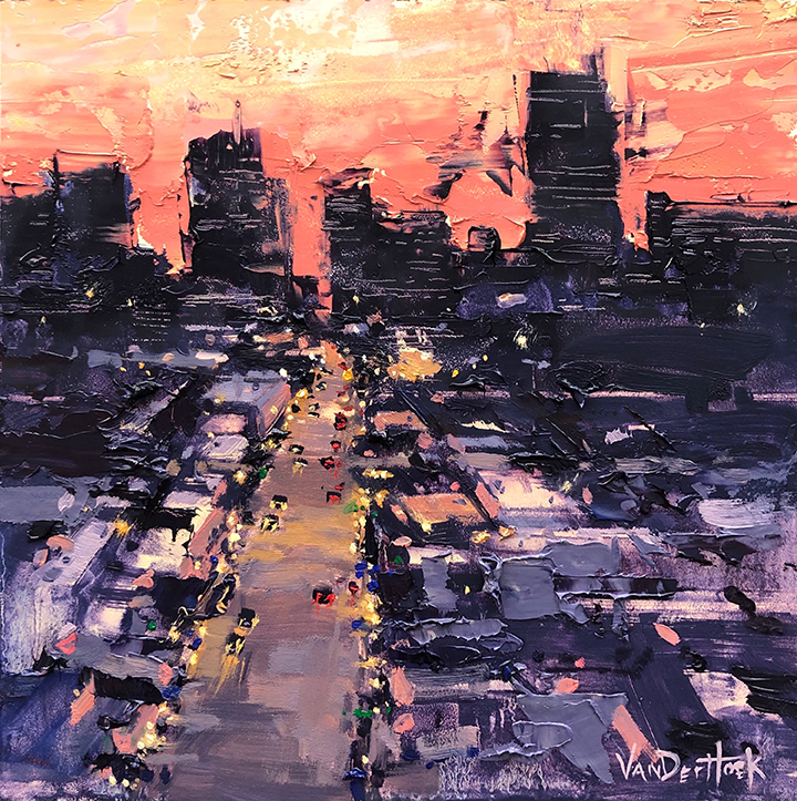 "Richmond Skyline at Sunset"