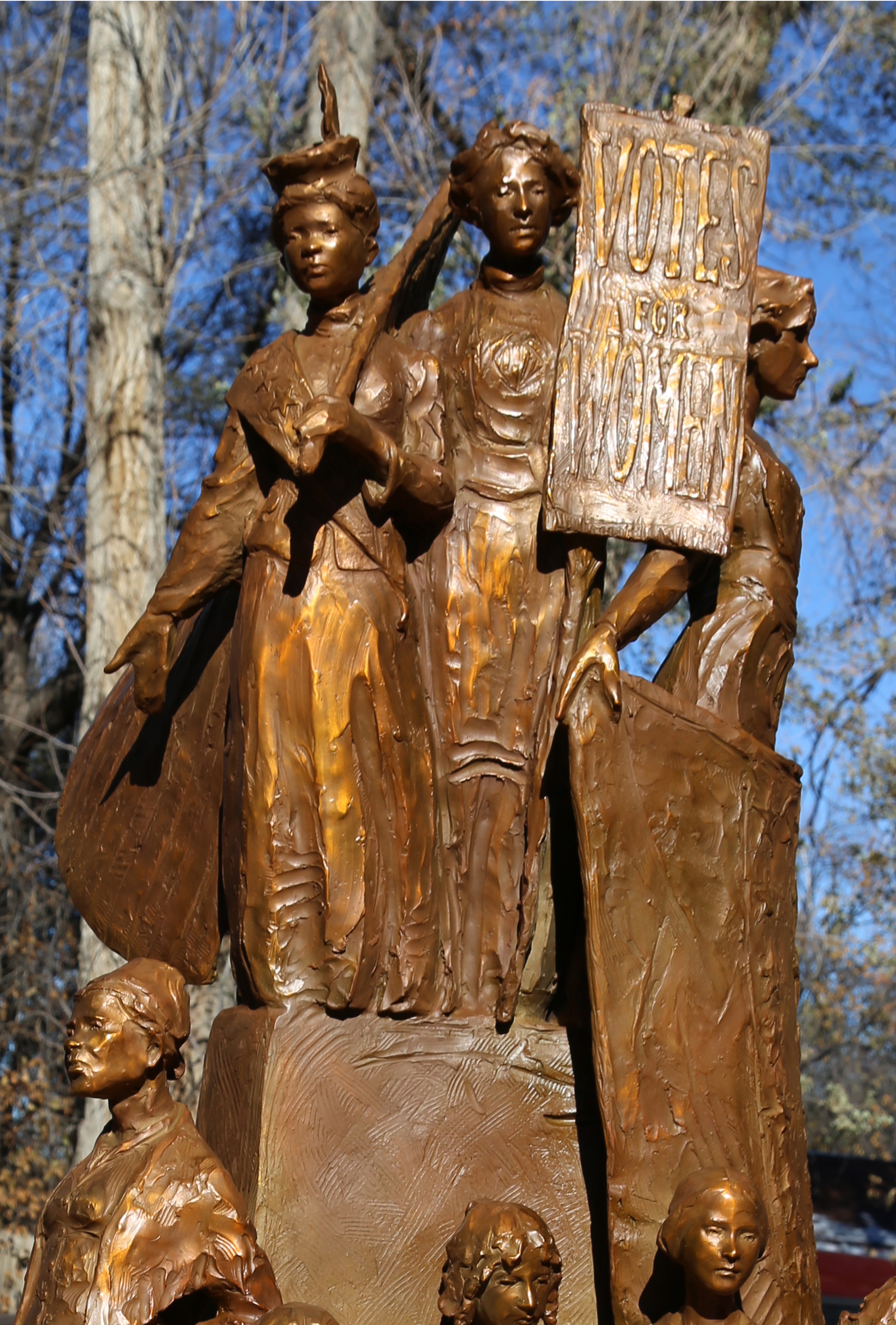 Stand - Detail of Ida B. Wells, Mary Church Terrell and Alice Paul