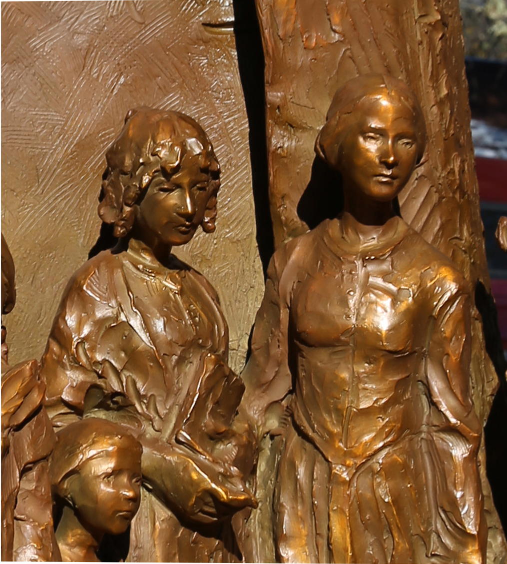 Stand - Detail of Susan B. Anthony and Elizabeth Caty Stanton