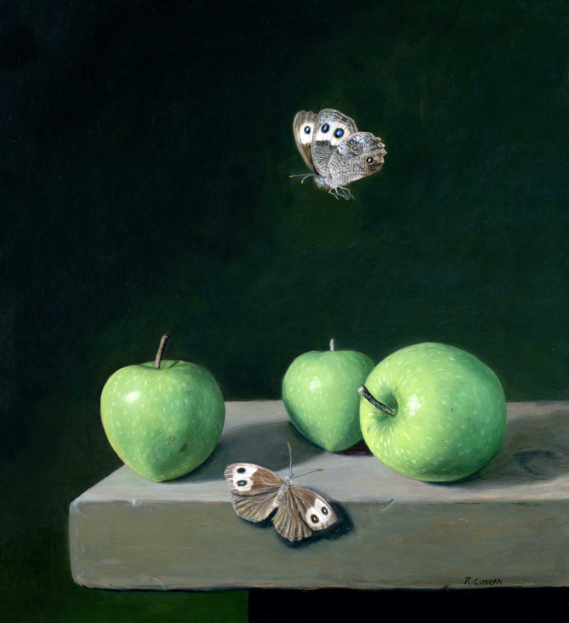 Wood Nymphs over Green Apples
