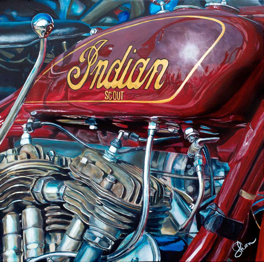 1930 Indian Scout 101 Motorcycle — FIRST PLACE - BEST of SHOW AWARD
