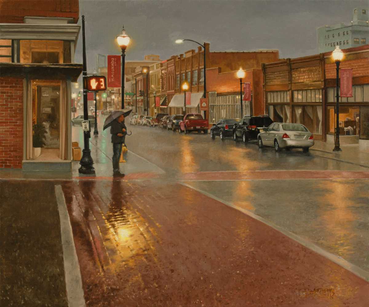 Rainy Evening Downtown