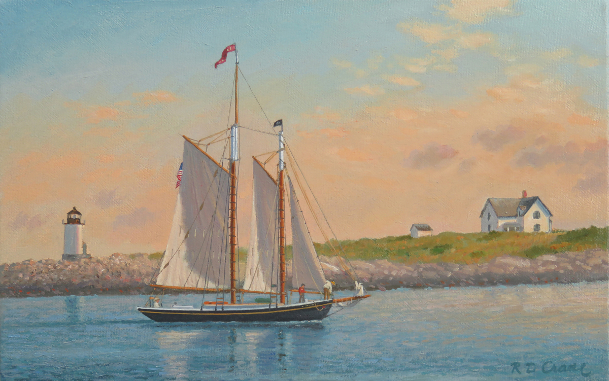 Returning to Rockport, Schooner "Surprise"