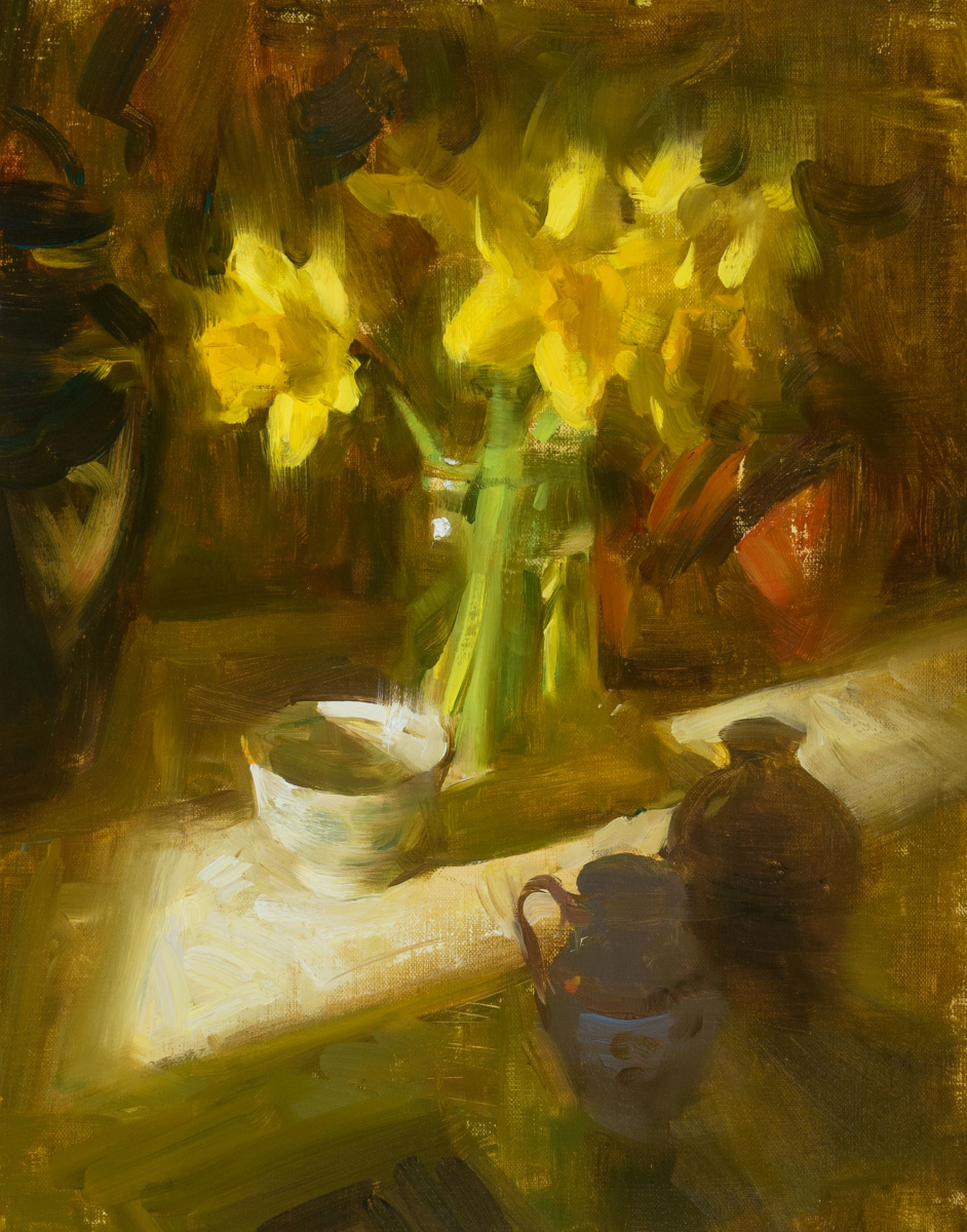 Sunlit Daffodils