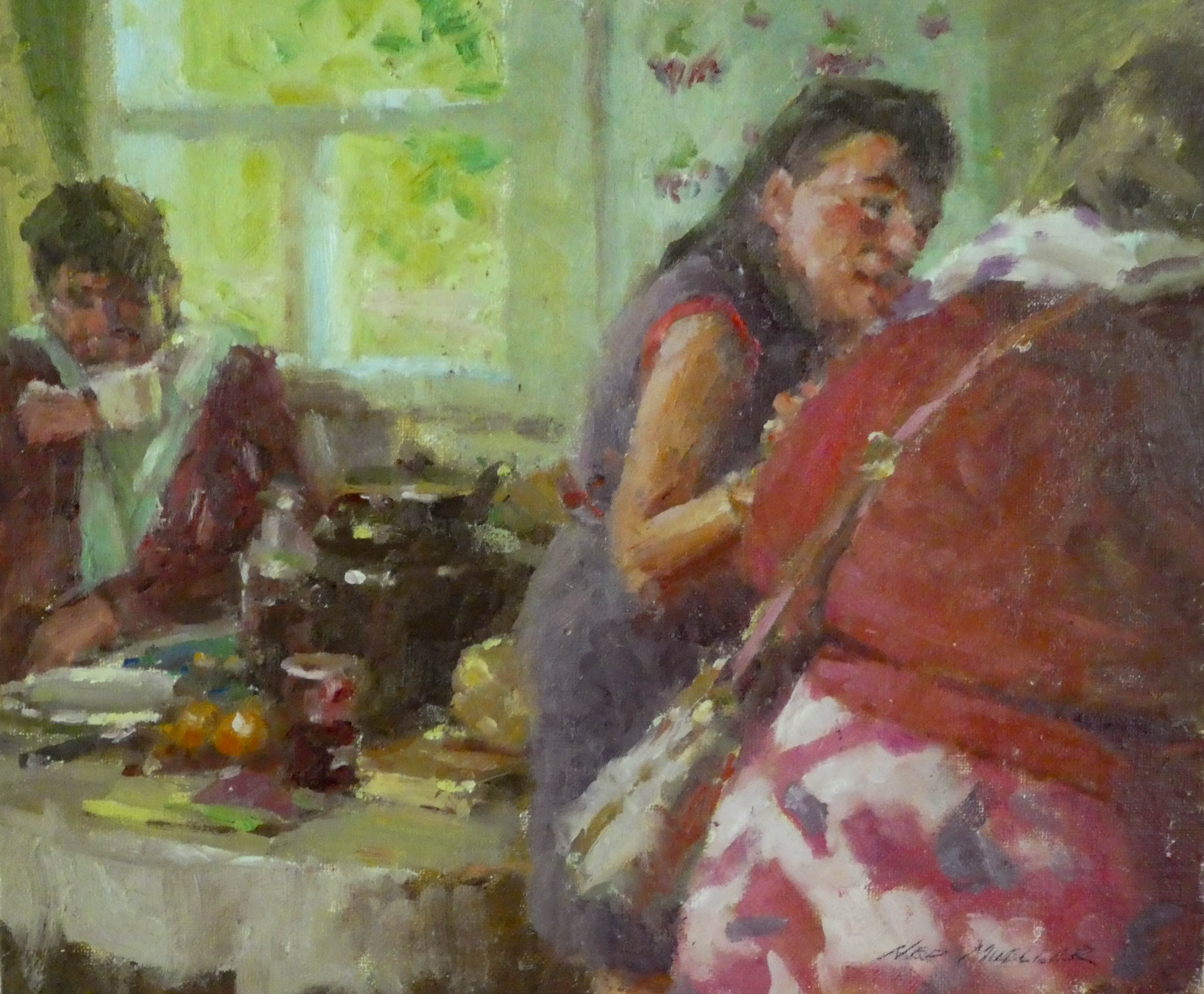 "Tea and Biscuits" 9"x11", ,